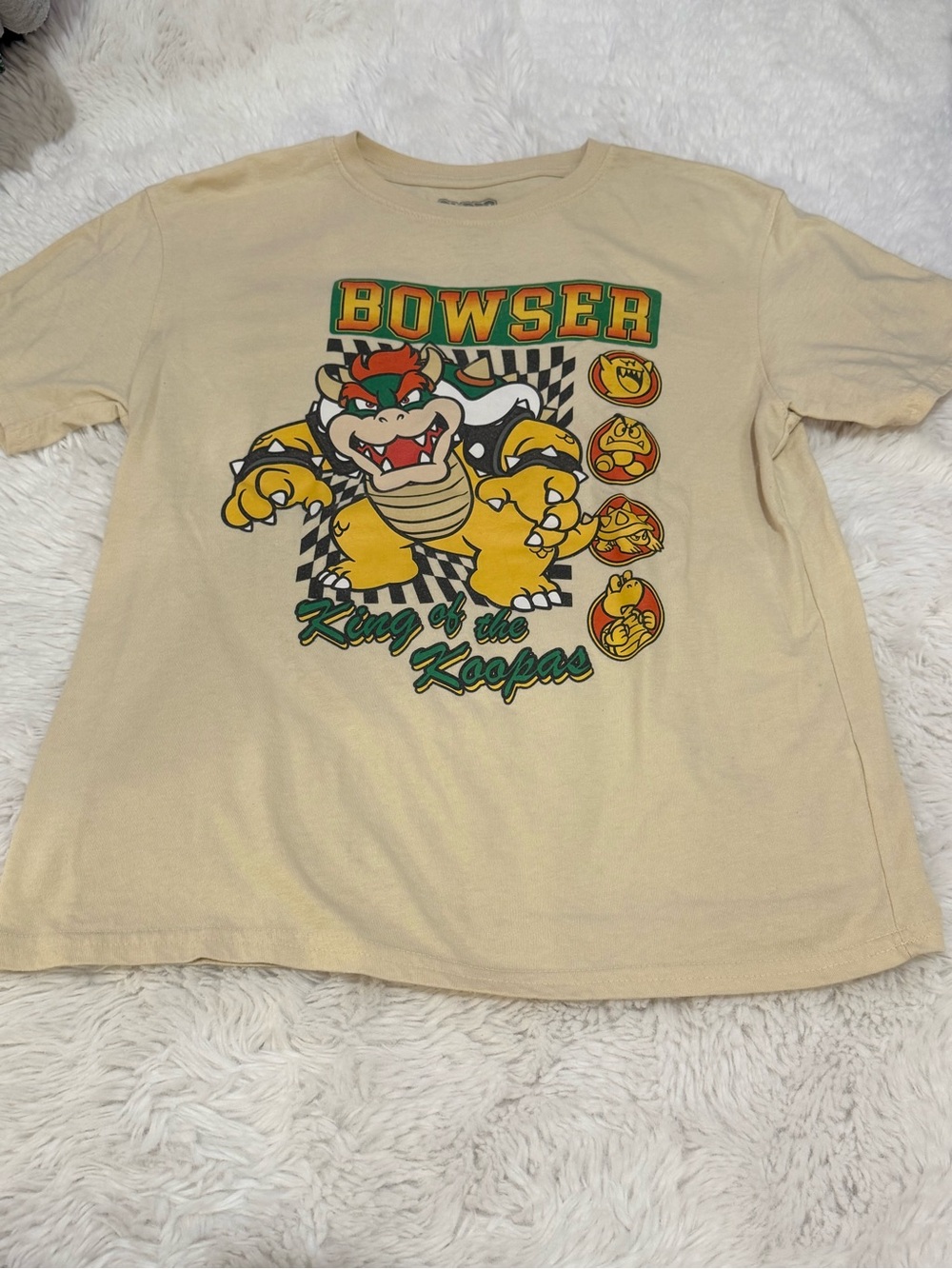 Nintendo Bowser Graphic Tee - Beige, Yellow, Green